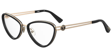 Premium Women Moschino Eyeglasses: MOS585 - Black - SpecSMART Eye Clinic (Diagonal View)